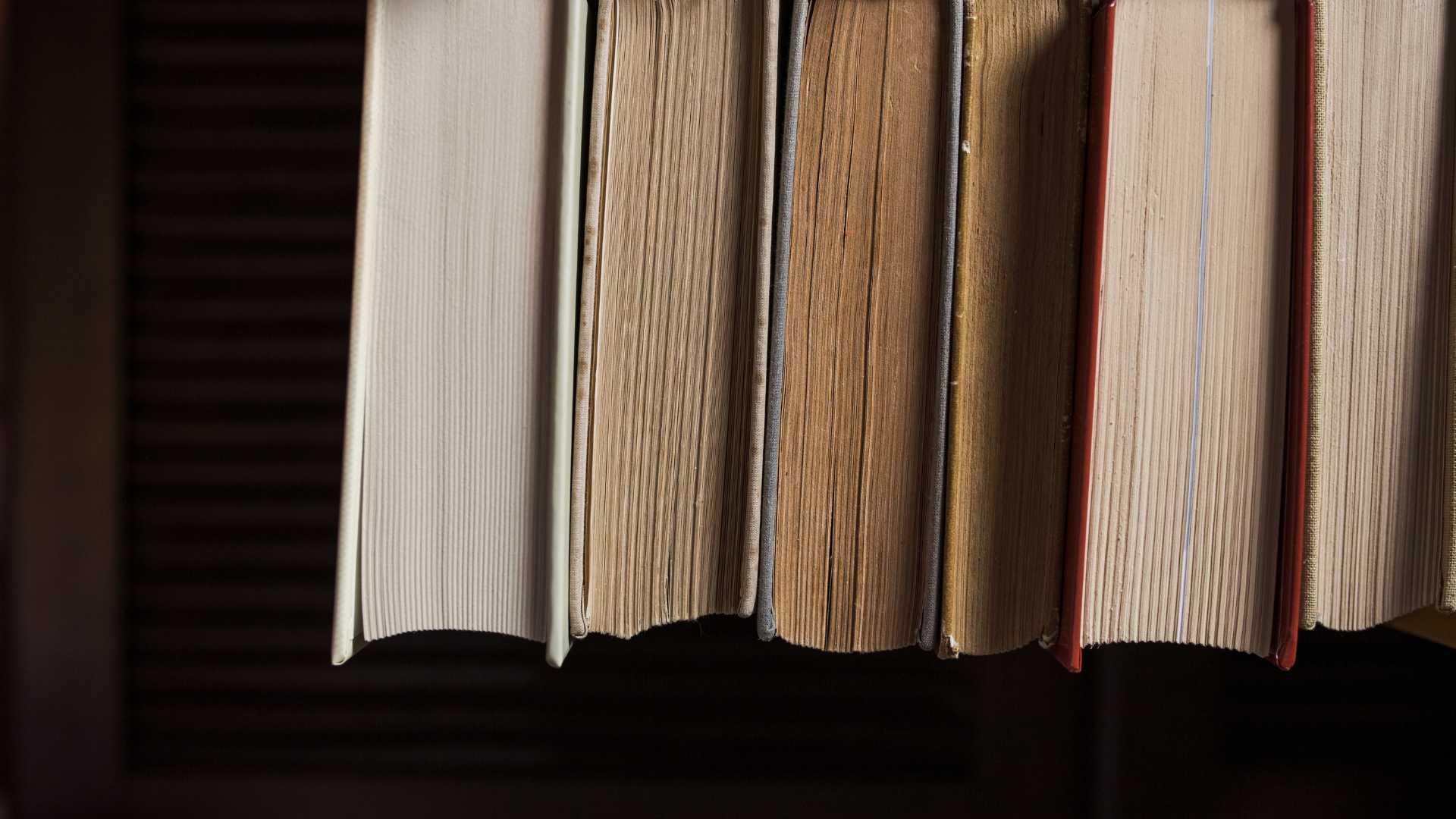 Livres vus du dessus