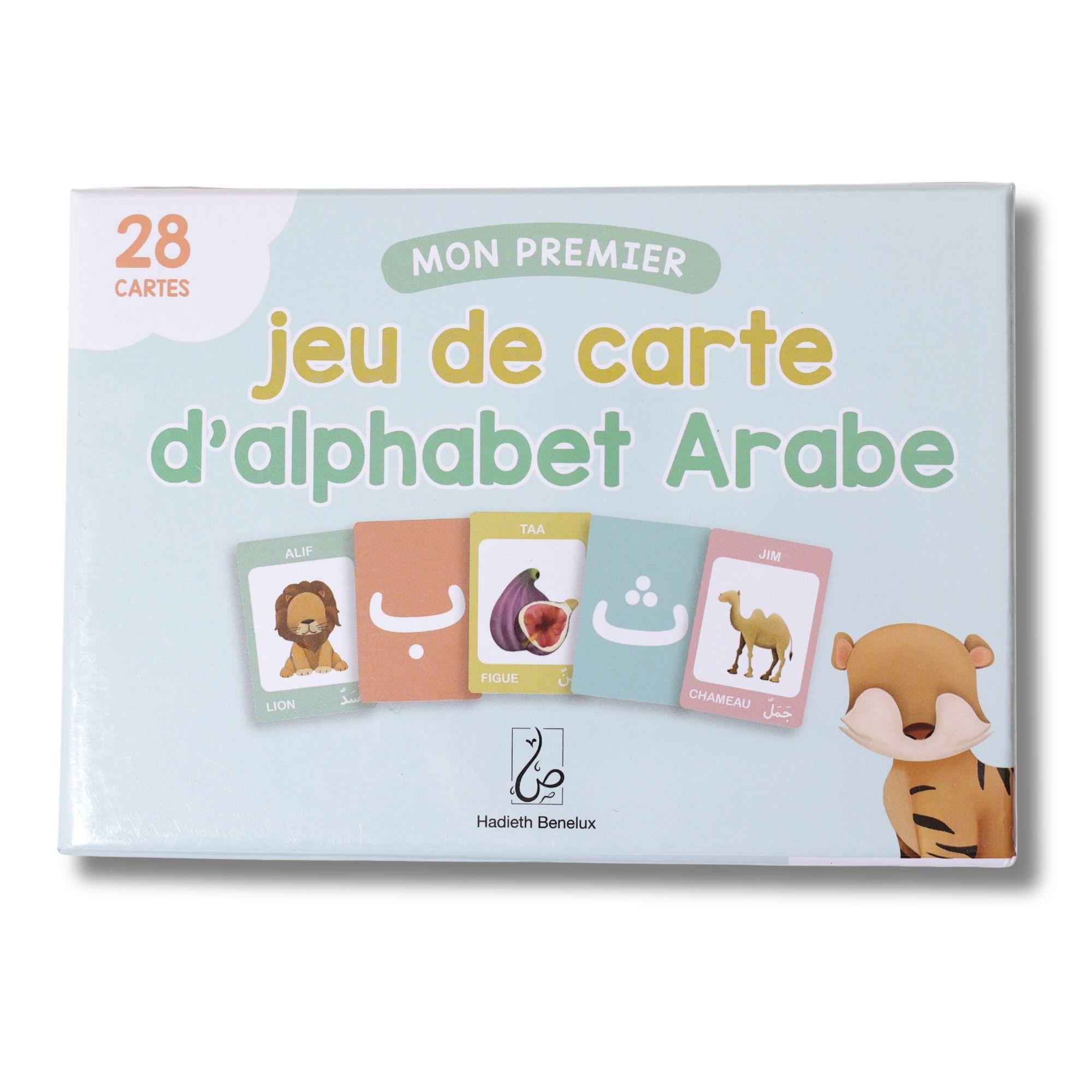 Mon premier jeu de cartes d'alphabet arabe