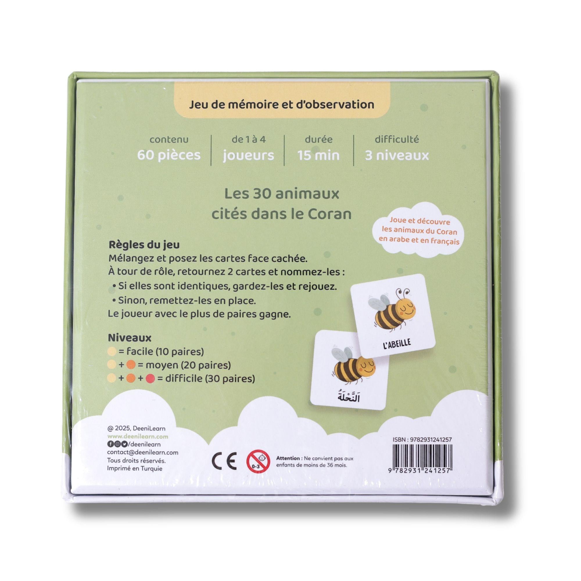 Mémo des animaux du Coran