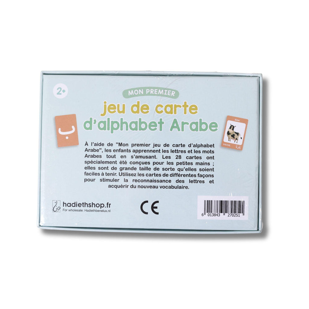 Mon premier jeu de cartes d'alphabet arabe