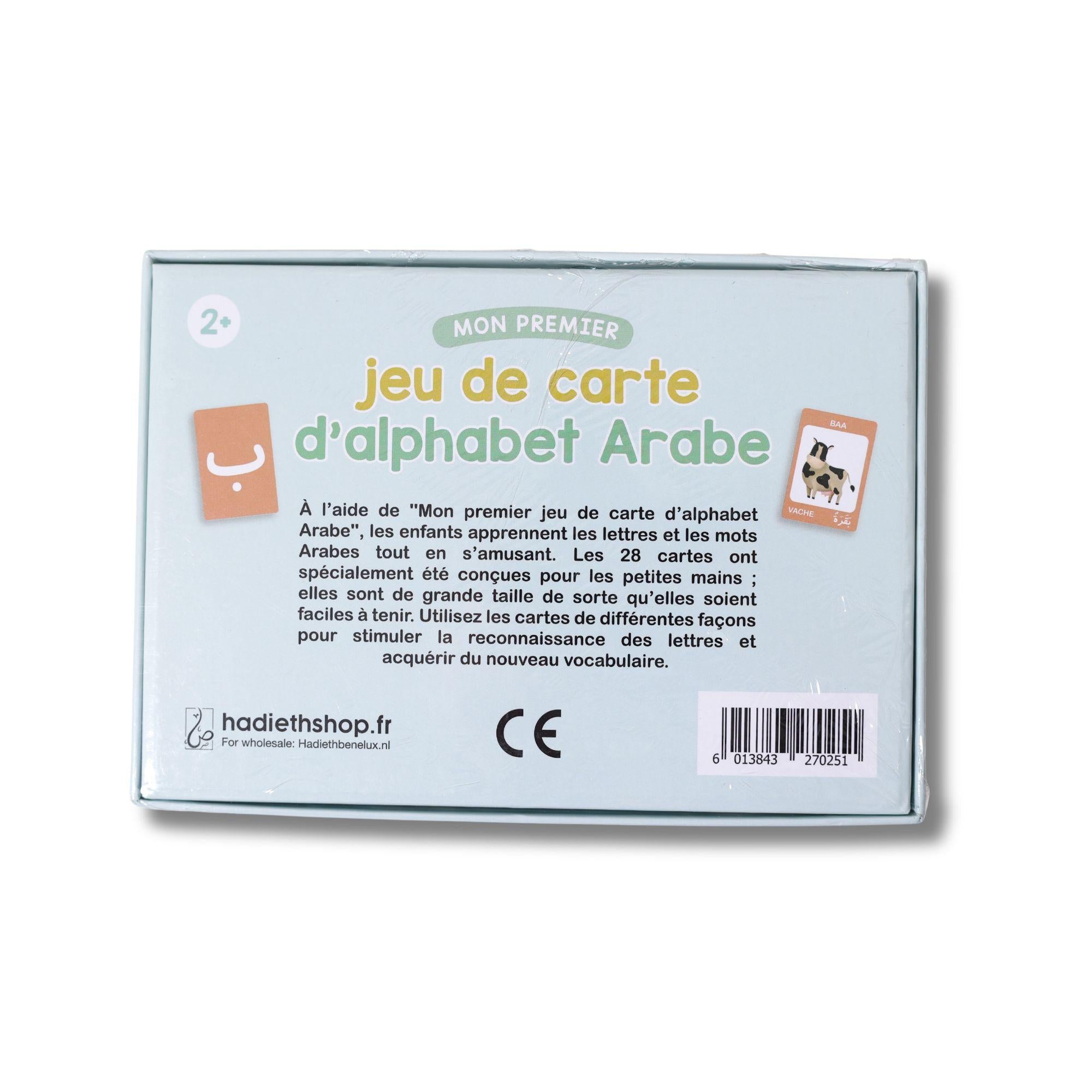 Mon premier jeu de cartes d'alphabet arabe